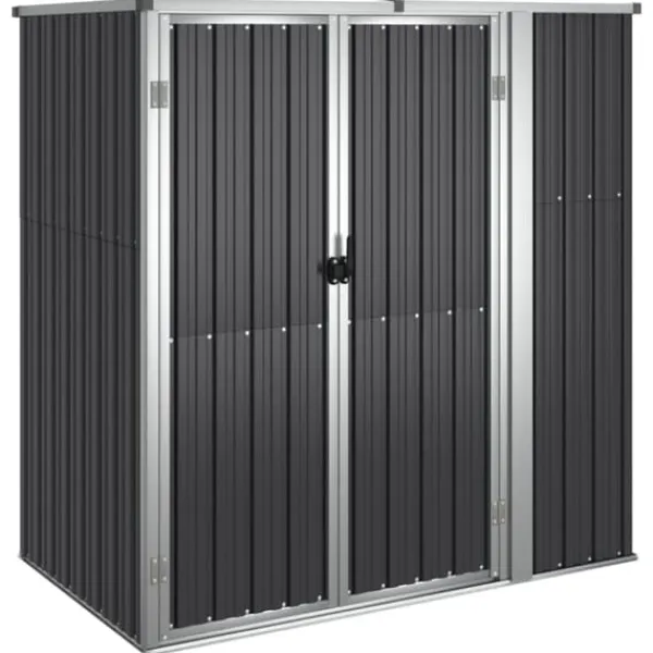 Online Redskabsskur til haven 161x89x161 cm galvaniseret stål antracit - Værktøjsskur - Værktøjsskure - Home & Living Skure, Garager & Carports