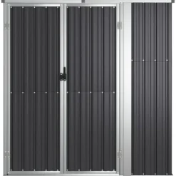 Online Redskabsskur til haven 161x89x161 cm galvaniseret stål antracit - Værktøjsskur - Værktøjsskure - Home & Living Skure, Garager & Carports