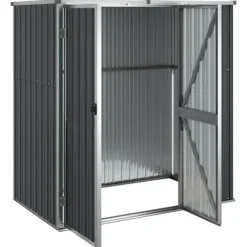 Online Redskabsskur til haven 161x89x161 cm galvaniseret stål antracit - Værktøjsskur - Værktøjsskure - Home & Living Skure, Garager & Carports