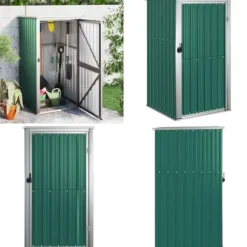 Outlet Redskabsskur til haven 88x89x161 cm galvaniseret stål grøn - Værktøjsskur - Værktøjsskure - Home & Living Skure, Garager & Carports