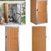 Skure, Garager & Carports^Redskabsskur til haven 88x89x161 cm galvaniseret stål brun - Værktøjsskur - Værktøjsskure - Home & Living