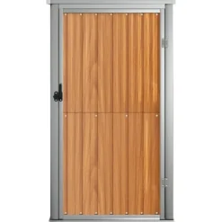 Skure, Garager & Carports^Redskabsskur til haven 88x89x161 cm galvaniseret stål brun - Værktøjsskur - Værktøjsskure - Home & Living