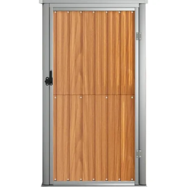 Skure, Garager & Carports^Redskabsskur til haven 88x89x161 cm galvaniseret stål brun - Værktøjsskur - Værktøjsskure - Home & Living