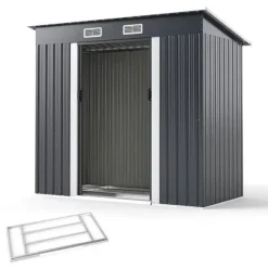 Sale Redskabsskur, 213x112x186 cm, grå Skure, Garager & Carports