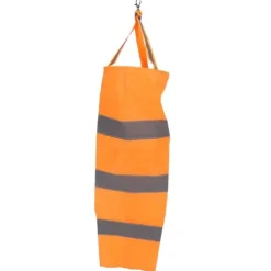 Online Reflekterende vejr vindsæk vindretningsindikator til udendørs lufthavn Farm Garden Parks Orange80CM Flag & Vindposer