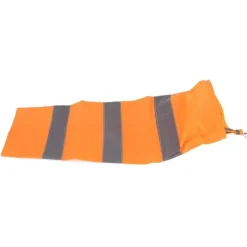 Online Reflekterende vejr vindsæk vindretningsindikator til udendørs lufthavn Farm Garden Parks Orange80CM Flag & Vindposer