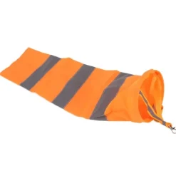 Online Reflekterende vejr vindsæk vindretningsindikator til udendørs lufthavn Farm Garden Parks Orange80CM Flag & Vindposer