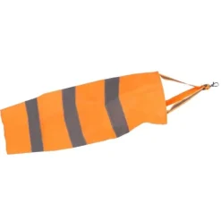 Online Reflekterende vejr vindsæk vindretningsindikator til udendørs lufthavn Farm Garden Parks Orange80CM Flag & Vindposer