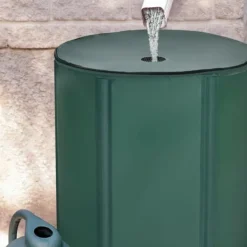 Regntønder^Regnvandstønde, 60 gallon bærbar sammenklappelig regnvandstønde, 24x32,5, grøn