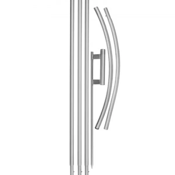 New Reklameflagstangssæt, 488 cm, Aluminium, Udendørs Display Flag & Vindposer