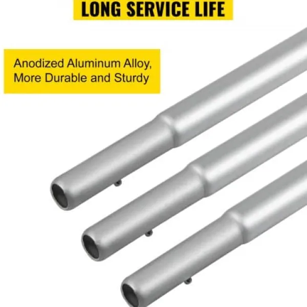 New Reklameflagstangssæt, 488 cm, Aluminium, Udendørs Display Flag & Vindposer