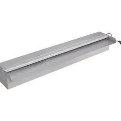 Discount Rektangulær vandfaldsfontæne med LED-lys rustfrit stål 60 cm - Fontæner Springvand & Damme