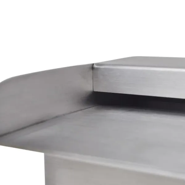 vidaXL Springvand & Damme^Rektangulær vandfaldsfontæne til pool rustfrit stål 30 cm - Fontæner