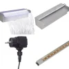 Clearance Rektangulær vandfaldsfontæne med LED-lys rustfrit stål 30 cm - Fontæne Til Pool - Fontæner Til Pools - Home & Living Springvand & Damme