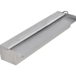 Clearance Rektangulær vandfaldsfontæne med LED-lys - Rustfrit stål | Størrelse: 45 cm Springvand & Damme