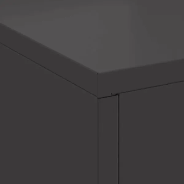Sale Rektangulært bålsted i koldvalset stål | Størrelse: 60x40x96 cm | Farve: Sort Pejse