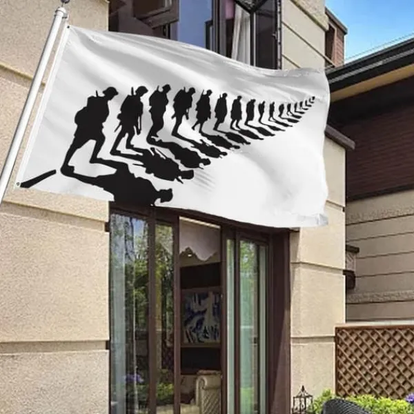 Flag & Vindposer^Remembrance Day Flag Polyester Flag Single Side Heavy Duty Flag for Heroes Modererende Erindring
