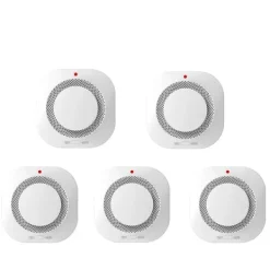 Discount Røgalarm, Optisk Sensing, Smart Home Kompatibilitet,5PCS Røg- & Kulmonoxiddetektorer