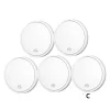Røg- & Kulmonoxiddetektorer^Røgalarm, 10-års batterilevetid, 85 dB alarm,5PC