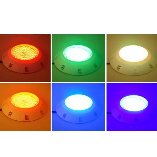 Pool- & Spatilbehør^RGB LED Pool Light, Vandtæt IP68, 11 Farvemodes, 2500 Lumen