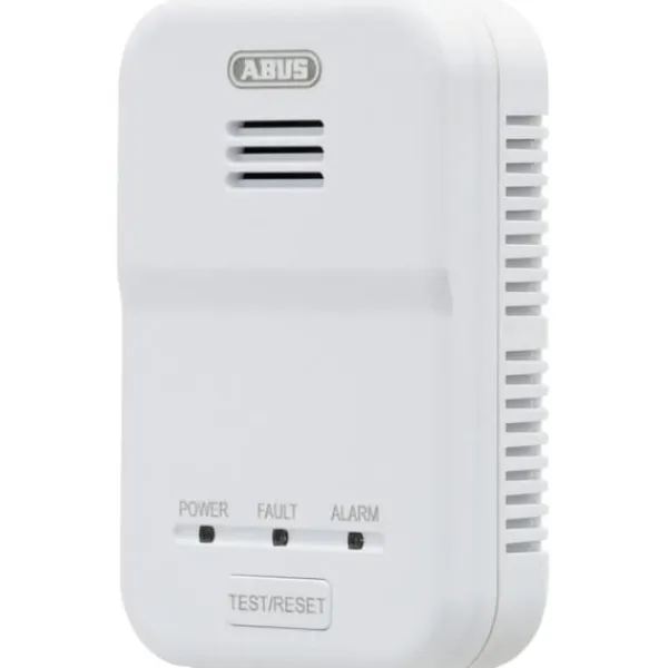 New Røgdetektor - ABUS - GWM100ME - Kan tilsluttes op til 10 enheder - 85 dB alarm - 10 års lithiumbatteri Røg- & Kulmonoxiddetektorer