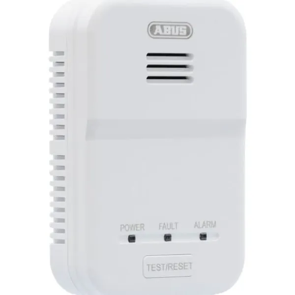 New Røgdetektor - ABUS - GWM100ME - Kan tilsluttes op til 10 enheder - 85 dB alarm - 10 års lithiumbatteri Røg- & Kulmonoxiddetektorer
