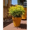 Best RIVIERA SOLEILLA rund blomlåda - Plast - Diameter 60 cm - Gul Krukkeplanter Indendørs