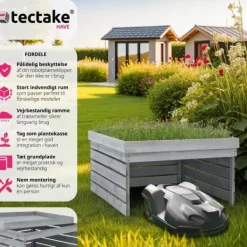 Outlet Robotplæneklipper garage Hortus - grå Havemaskiner