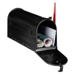 Postkasser & Brevindkast^Robust amerikansk postkasse vintage sort