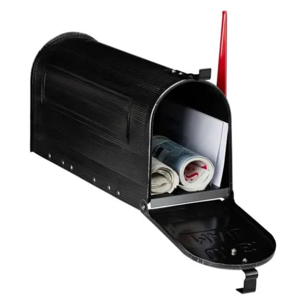 Postkasser & Brevindkast^Robust amerikansk postkasse vintage sort