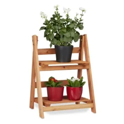 Best Robust blomstertrappe i træ Plantestativer