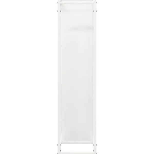 New Robust brændestativ i koldvalset stål | 25x25x100 cm | Farve: Hvid Tilbehør Til Brændeovne & Pejse