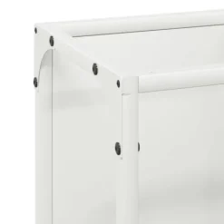 New Robust brændestativ i koldvalset stål | 25x25x100 cm | Farve: Hvid Tilbehør Til Brændeovne & Pejse