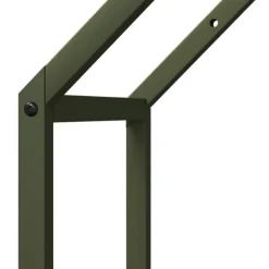 Online Robust brændestativ i koldvalset stål - Pejsebrændeholder | Farve: Olivengrøn | Størrelse: 40x25x60 cm Tilbehør Til Brændeovne & Pejse
