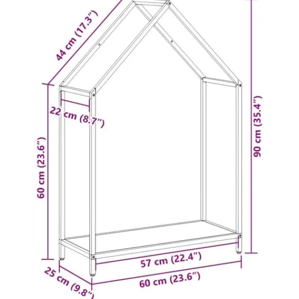 Clearance Robust brændestativ i koldvalset stål | Størrelse: 60x25x90 cm | Farve: Olivengrøn Tilbehør Til Brændeovne & Pejse