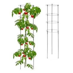 Best Robust espalier 120 cm sæt med 2 sorte Krukker & Plantebeholdere