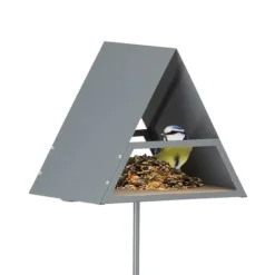 Til Fugle & Småvildt^Robust fuglefoderautomat med jordspyd