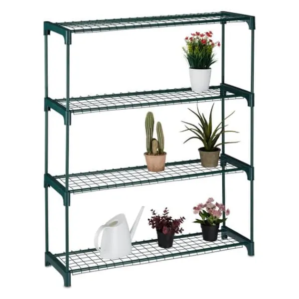 Plantestativer^Robust plantehylde med 4 hylder