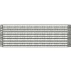 Discount Robust plantekasse i galvaniseret stål - Højbed til have | Størrelse: 224x40x68 cm | Farve: Sølv Plantningsbænke