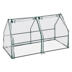 Hot Robust PVC-folie kold ramme med 2 døre Drivhus
