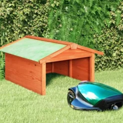Skure, Garager & Carports^Robust skur til robotplæneklipper - Beskyttelse i haven | Størrelse: 72x87x50 cm | Materiale: Massivt fyrretræ