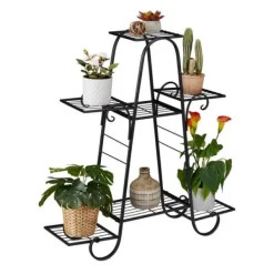 Plantestativer^Robuste blomstertrin af metal