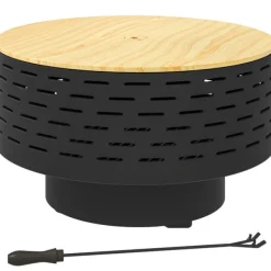 Outlet Rootz 3 -i -1 Fire Bowl - Pejs - Grill - Rust Resistant - Rustfrit stål - 60 cm x 60 cm x 39 cm Pejse