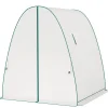 Drivhus^Rootz Arched Greenhouse - Plante Nursery - Gardening Shelter - Vejrbeskyttelse - 1,8 x 1,8 x 2 m - Hvid