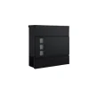 Outlet Rootz Black Mailbox - Letterbox - Postbox - Vejrbestandig beskyttelse - Galvaniseret stål - 37 x 10,5 x 37 cm Postkasser & Brevindkast