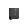 Online Rootz Black Mailbox - Postbox - Secure Letter Box - Visningsvindue og navneskilt - pulverlakeret stål - 30,5 cm x 9,5 cm x 33,3 cm Postkasser & Brevindkast