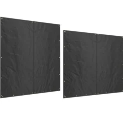 Best Rootz Brændestativbetræk Sæt - Brændeholder - Beskyttelsesbetræk - 600D Oxford Polyester - Vejrbestandig - 176cm x 175cm x 163cm Tilbehør Til Brændeovne & Pejse