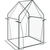 Rootz Drivhus - Cold Frame Drivhus - Film Drivhus - Mini Drivhus - Stål - Plastik - Gennemsigtig + Sort - 90 cm x 90 cm x 145 cm Drivhus