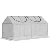 Drivhus^Rootz Drivhus - Folie Drivhus Med Vindue - PE Drivhus - Tomathus - Kold Ramme - Hvid - 120 x 60 x 60 cm