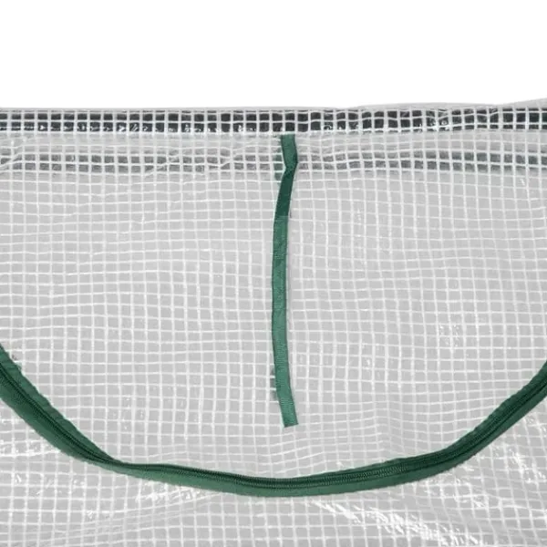 Drivhus^Rootz Drivhus - Folie Drivhus Med Vindue - PE Drivhus - Tomathus - Kold Ramme - Hvid - 120 x 60 x 60 cm